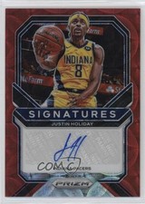 2020-21 Panini Prizm Signatures Choice Prizm Justin Holiday #SI-JHO Auto 15ej