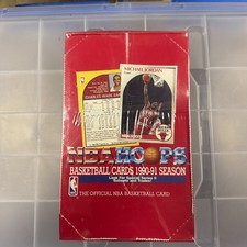 1990-91 NBA HOOPS Basketball Series 2 Factory Sealed Box 36 Packs