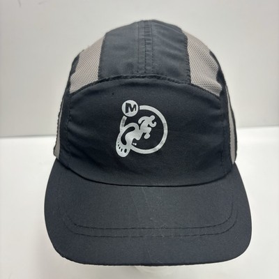 Merrell Opti Wick Black Gray Trail Running Hat Performance Cap Adjustable Strap