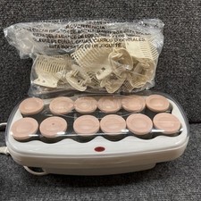 Conair Xtreme Big Curls Hairsetter 12 Rollers Model CHV12XN Pink Gray - Work