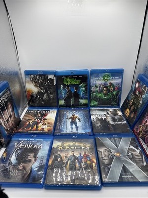 Big Blu Ray Lot Of Marvel/DC Movies Blu Ray/4k 12 In All