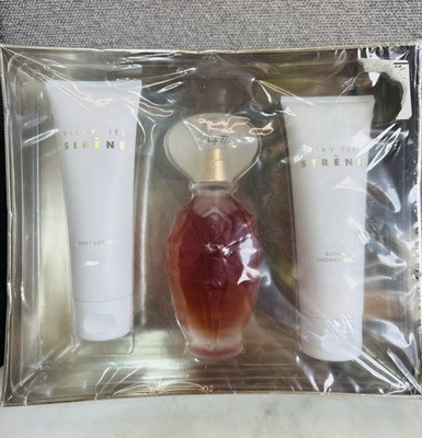 Vintage Sirene by Vicky Tiel for Women 3pc Gift Set 3.3 fl. oz. EDP Gel Lotion 