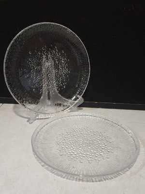 Vintage SET OF 2-  Iittala Ultima Thule DINNER Plates 9 3/4''- Tapio Wirkkala