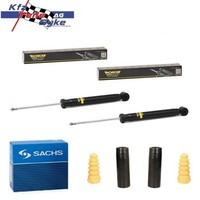 2X Monroe Gasdruck StossdÄMpfer + Sachs Schutzkappen Hinten FÜR AUD / VW