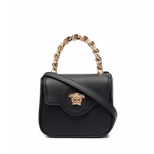 Versace La Medusa Mini Black Crossbody Top Handle Shoulder Bag NWT $1675