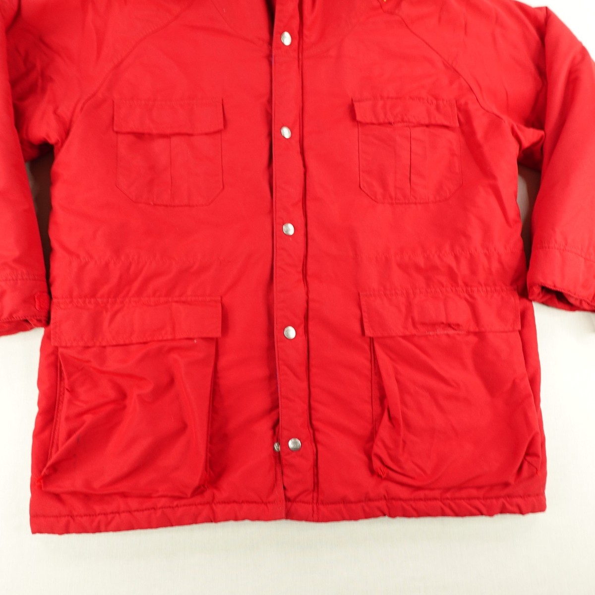 Vintage LL Bean Jacket Mens Large Red Baxter State Parka Rain Coat