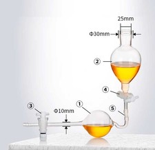 L-Type Carbon Dioxide Purity Testing Glassware Set, Lab Supply Included ca