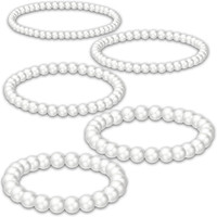 5 StüCk Perlenarmband-Set, Elastisch, Perlen In Verschiedenen GrößEn (4/6/8/10/1