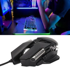 Mechanical Mouse 12800 DPI Ergonomics Retractable Adjustment RGB USB Black SOKC