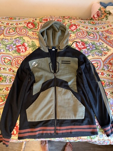 Star Wars Boba Fett Her Universe Hoodie Jacket S/M Zip Up Hooded Sweatshirt