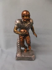 multi color heavyweight resin runner football trophy award 11" champion size