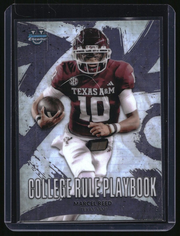 2025 Bowman Chrome U College Rule Playbook #CRP-2 Marcel Reed 2025 Bowman Chrome U College Rule Playbook #CRP-2 Marcel Reed