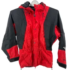 Vintage The North Face Gore-Tex Parka Mountain Light Jacket Red Black Men's L