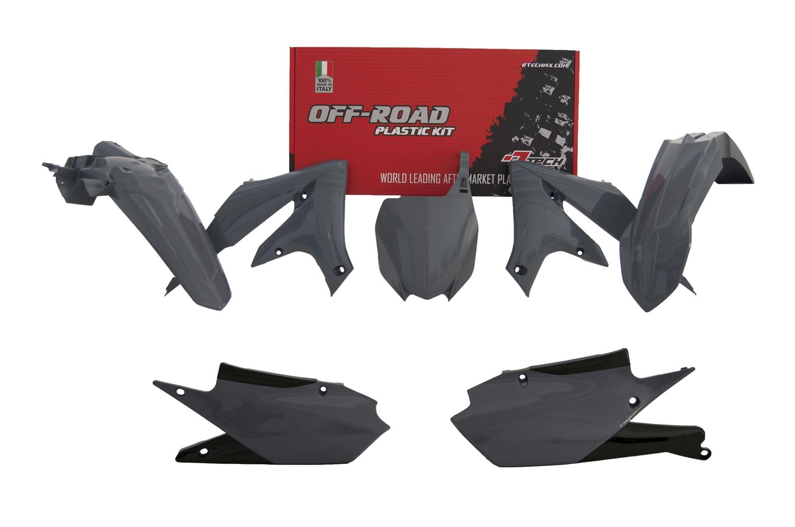 Rtech Plastic Kit Fits Yamaha YZ 250F 19-23 YZ 450F 18-22 Gray