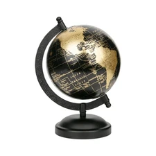 Mainstays Black and Gold Tabletop Decorative Globe