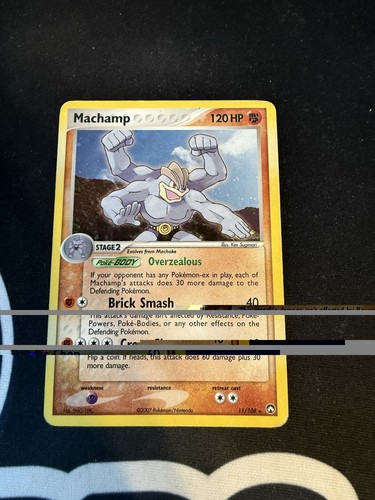 Machamp 11/108 Holo Rare Power Keepers Pokemon Card