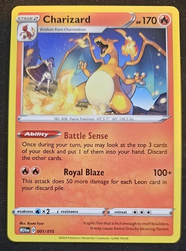 Charizard 001/015 McDonald's Promo 2025 Regular Base Pokemon - Picture 1 of 2