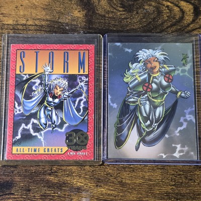 Skybox Marvel - Storm (2) Card Lot - Hologram & Inserts - X-Men