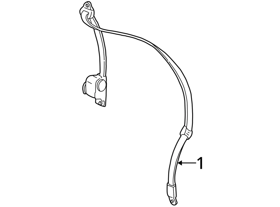 Seat Belt Front Bench Seat 1 Piece Driver Fits 00-01 FORD F150 PICKUP 724230 Foto 3 de 3