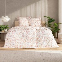 Estella Bio Mako Satin BettwäSche 135X200 Beatriz Abendrot GräSer BläTter 3445-3