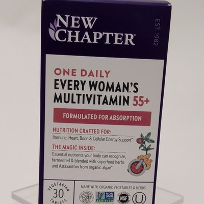 New Chapter Every Woman's Multivitamin 55+ 30 Vegetarian Tablets Gluten-Free