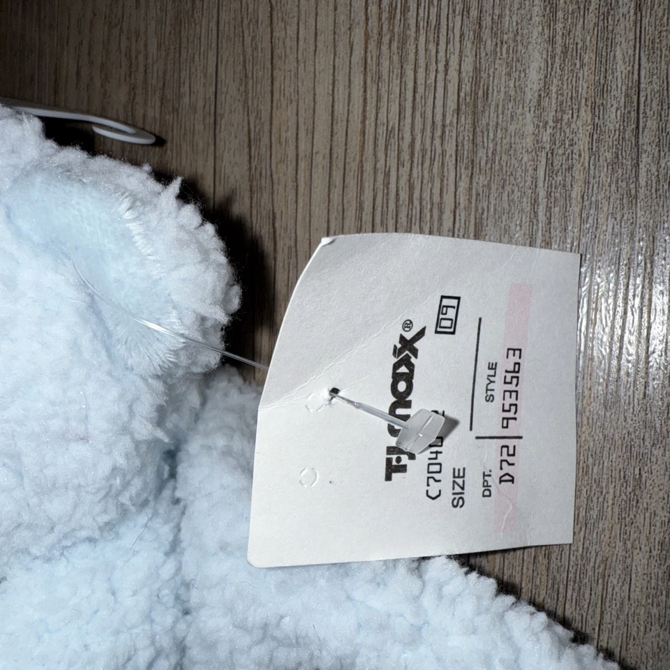 Manta de seguridad para bebé Tiddliwinks Lovey 14" azul oso velero satinado sherpa difícil de encontrar Foto 4 de 4