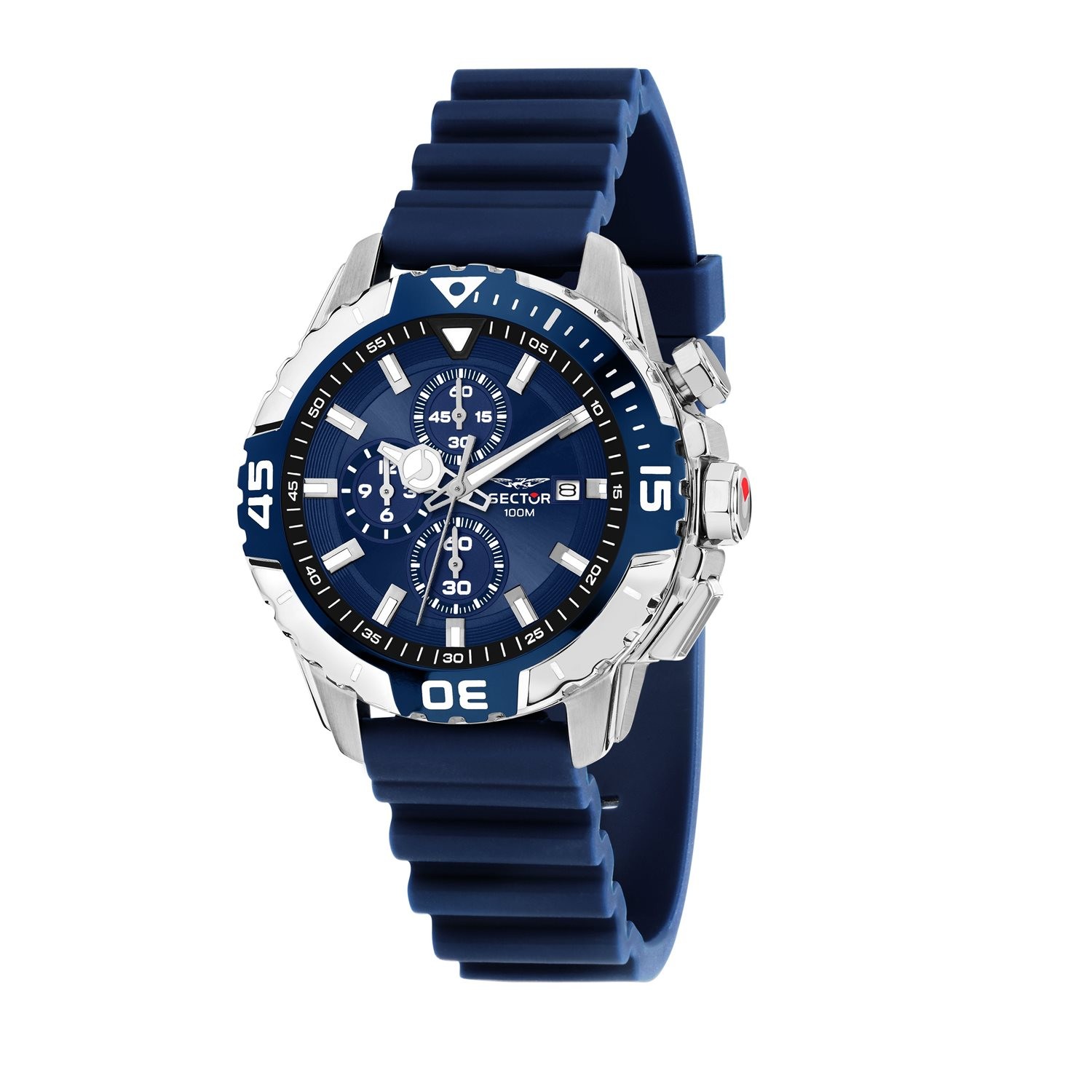 Montre Sector No Limits chronographe acier R3271735001 : montre sport étanche pour homme