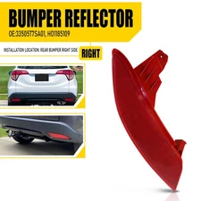 Red Rear Bumper Reflector Light 16 For Honda 17-22 HR-V EX EX-L LX Sport Touring