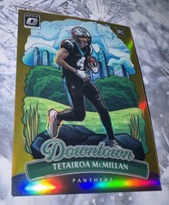 TETAIROA MCMILLAN 2025 DONRUSS OPTIC DOWNTOWN ROOKIE GOLD PRIZM 07/10 CASE HIT!