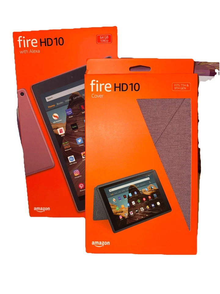 Amazon Fire HD 10 w Alexa Tablet 10.1" HD 64 GB 1080P NIB BUNDLED ITEMS - Image 2 of 4