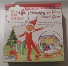 The Elf on the Shelf Naughty or Nice Board Game by Pressman Christmas Complete 