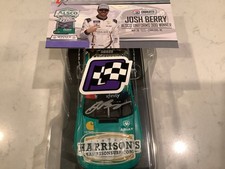 JOSH BERRY AUTOGRAPHED 2022 HARRISONS CHARLOTTE WIN DIECAST  AUTOGRAPHED CARD