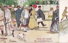 LANCE THACKERAY  TUCK OILETTE TAKING THE WATERS 9422  AN EARLY CONSTITUTIONAL