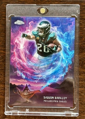 2025 Topps Chrome Saquon Barkley Base (RAW)