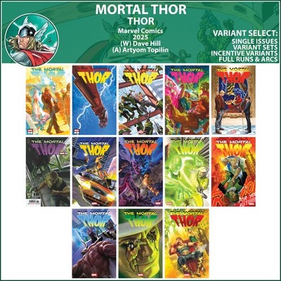 Mortal Thor (2025) #1 2 3 4 5 6 7 8 9 10 11 12 13 Marvel Comics COVER SELECT