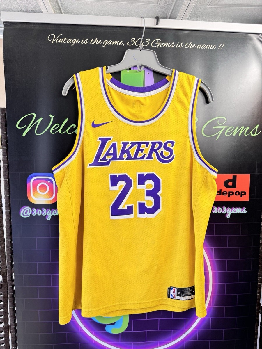 Authentic Nike Lebron James #23 Los Angeles Lakers Icon NBA