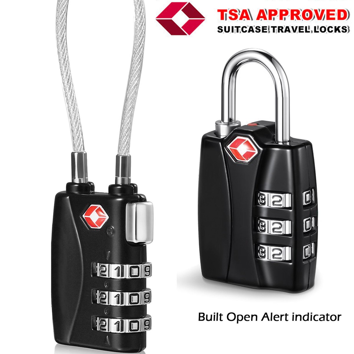 Combination Lock Luggage With Built In Tsa Approved Locks US TSA