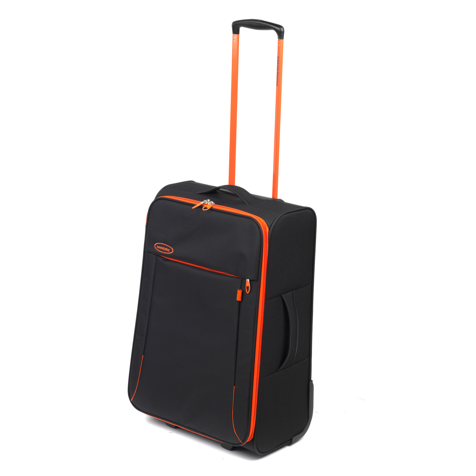 orange lightweight suitcase