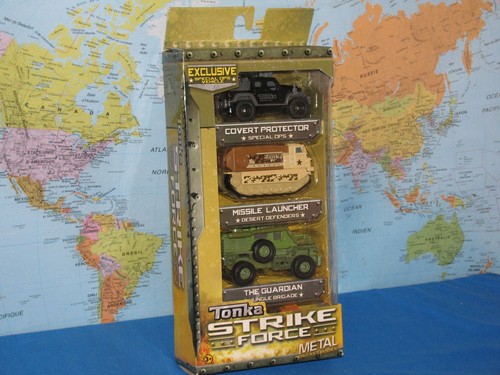TONKA STRIKE FORCE MISSILE LAUNCHER THE GUARDIAN COVERT PROTECTOR DIECAST 3 PACK - Picture 3 of 10
