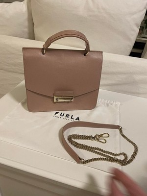   Furla Julia Pink Leather Top Handle Bag   Original, Barely Used-private sale