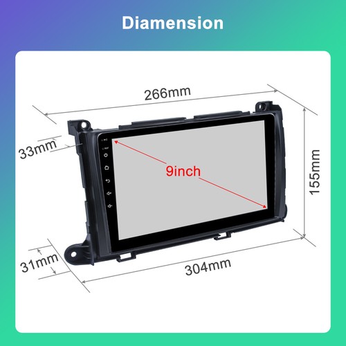 For Toyota Sienna 2011-14 Android 13 Car Stereo Radio GPS NAv Apple Carplay+Cam - Picture 2 of 17