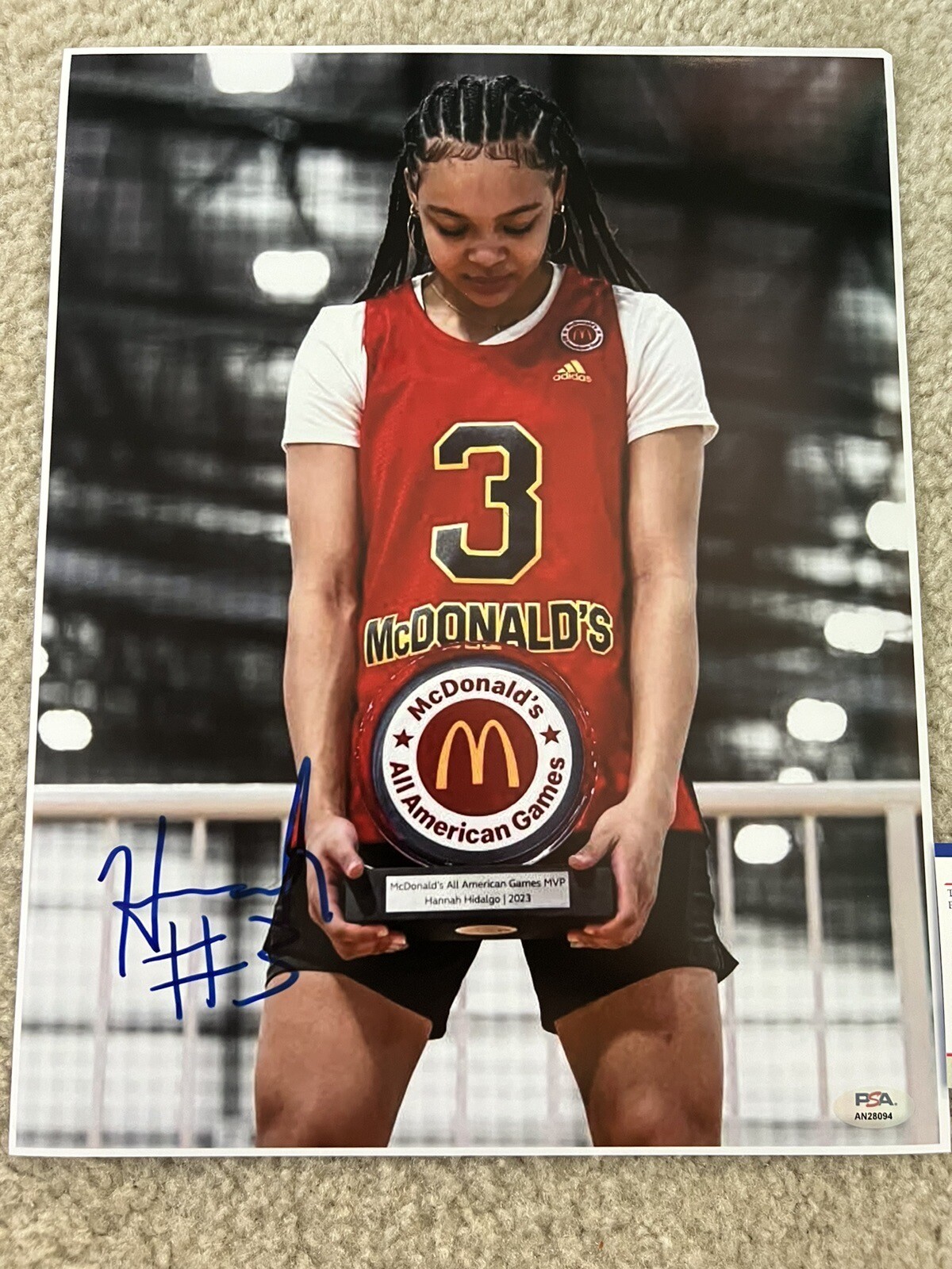 Hannah Hidalgo Signed 11x14 Photo Norte Dame Womens Basketball Autograph Psa Coa view 4