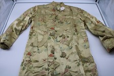 Vintage Japanese Kimono Robe, M, Made in Hong Kong, Silk, some stains, used