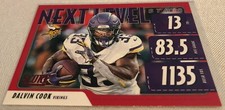 2020 Panini Score Football Dalvin Cook Minnesota Vikings Next Level Stats Red
