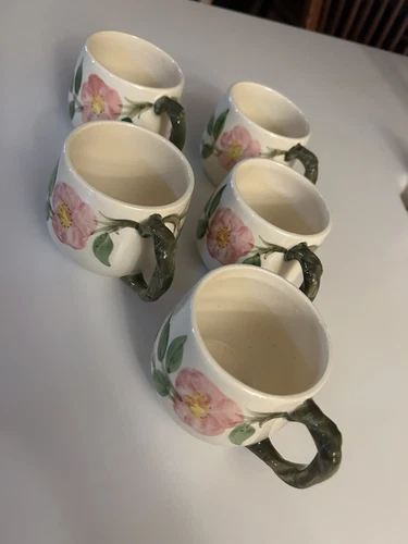 5 Vintage USA  Franciscan Desert Rose Small Coffee/Tea Mug   3”