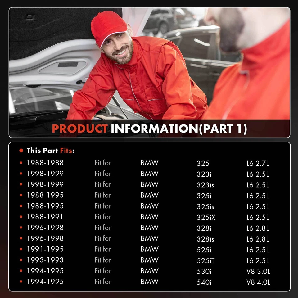 AC Compressor w/ Clutch for BMW 323i 323is 325 325i 325iX 328i 328is 525iT E36 - Image 3 of 4