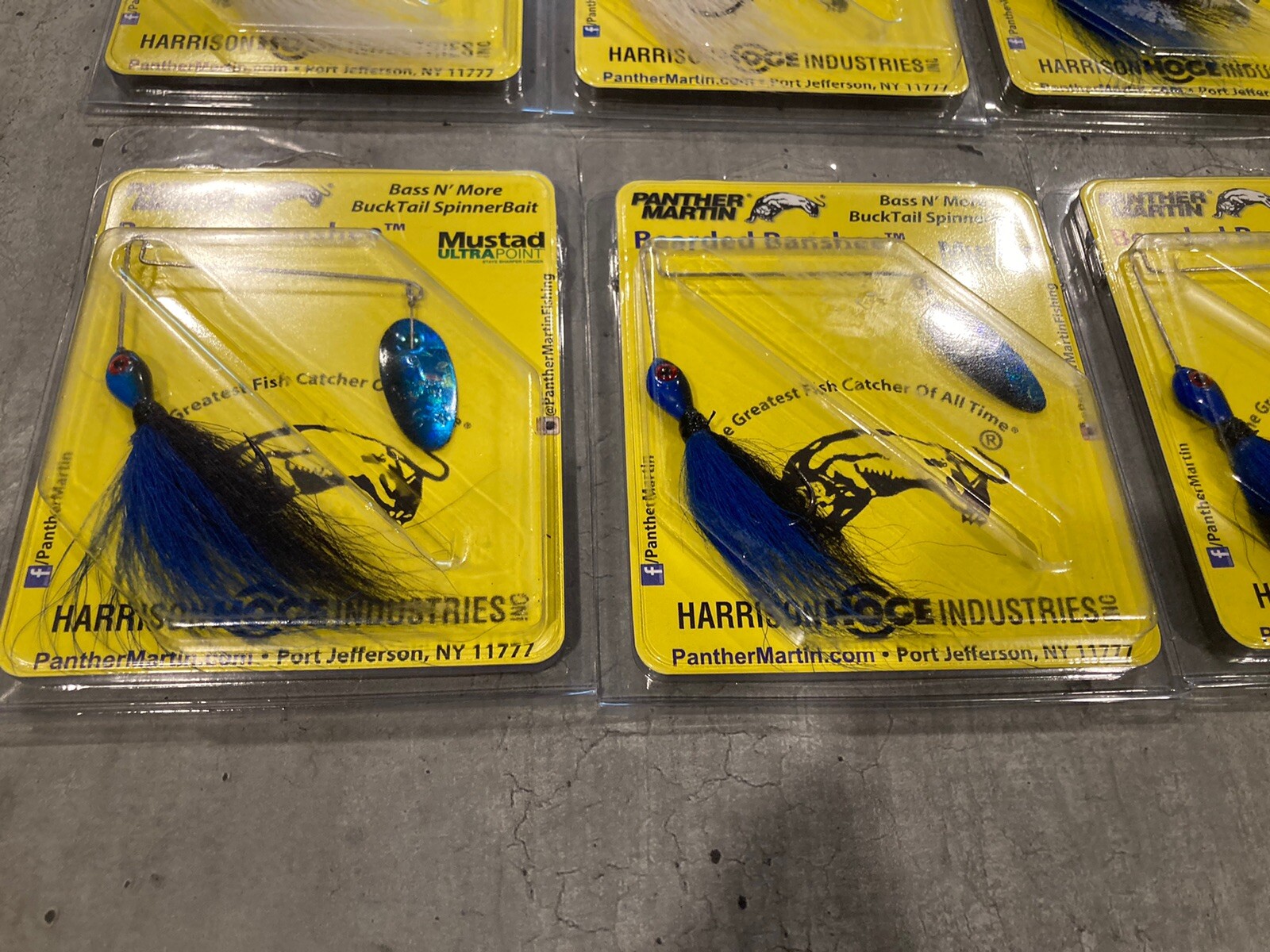 Lot of 25 Bearded Banshee 1/4 Oz Bucktail Spinner Baits - Panther Martin -Lot BZ - Image 8