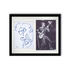 Stefan Lessard "Dave Matthews Band" SIGNED Sketch Framed 11x14 Display ACOA