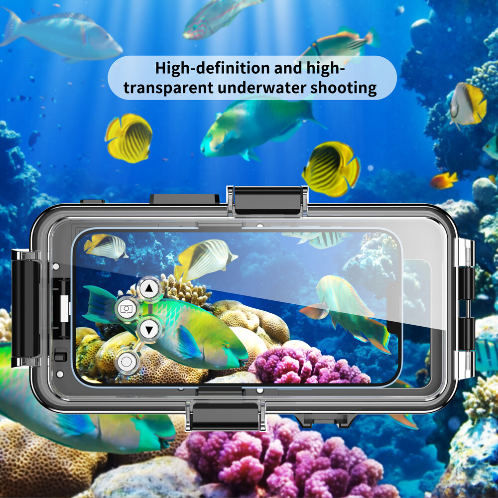Waterproof Underwater Diving Camera Photography Case For iPhone 14