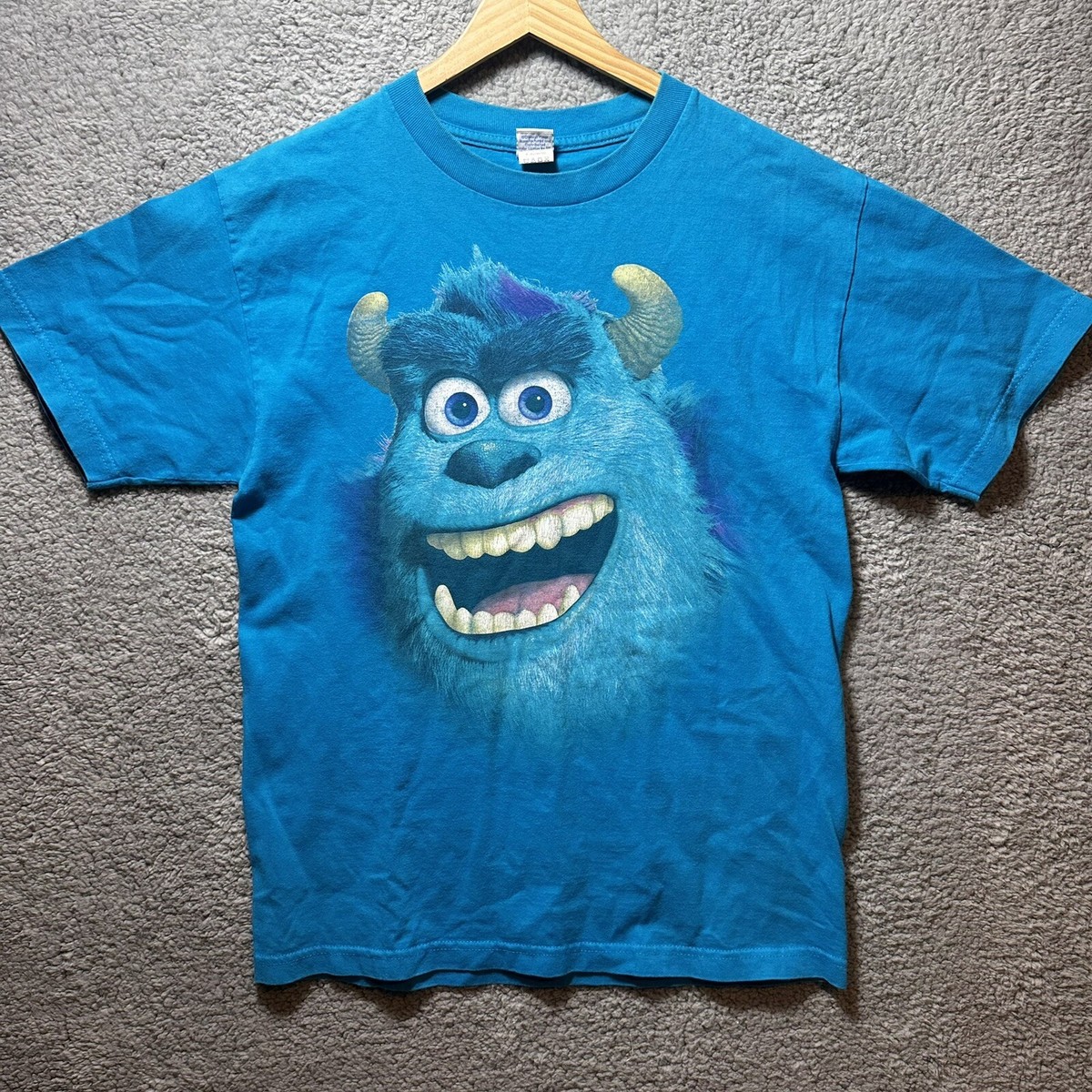 Vintage Y2K Disney Pixar Sully Big Face Monsters Inc T-Shirt Sz